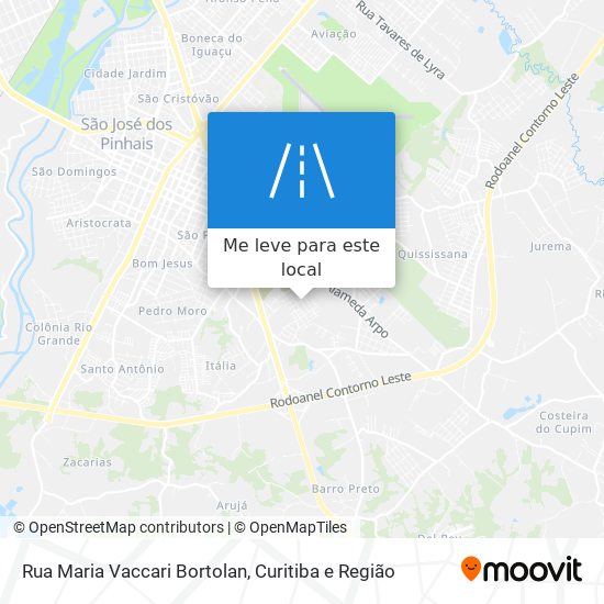 Rua Maria Vaccari Bortolan mapa