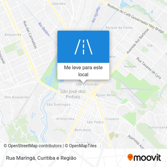 Rua Maringá mapa