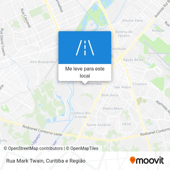 Rua Mark Twain mapa