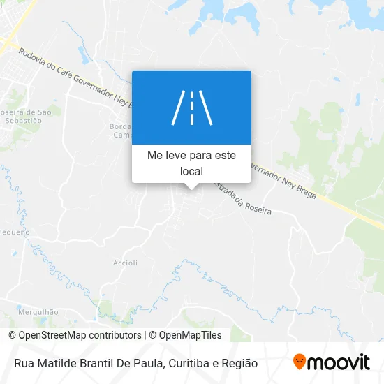 Rua Matilde Brantil De Paula mapa