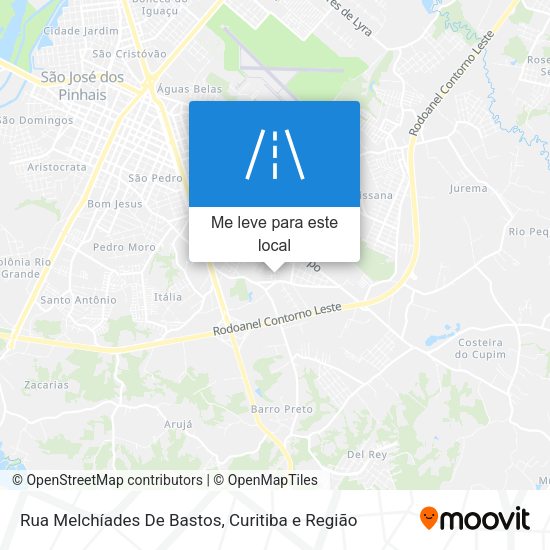 Rua Melchíades De Bastos mapa