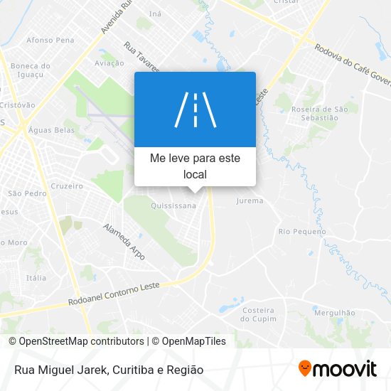 Rua Miguel Jarek mapa