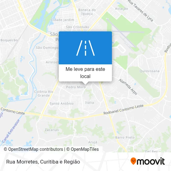 Rua Morretes mapa