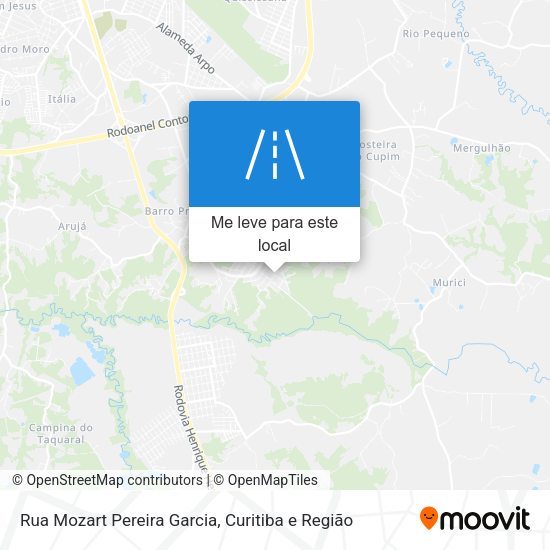 Rua Mozart Pereira Garcia mapa