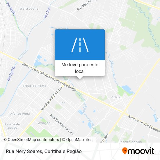 Rua Nery Soares mapa