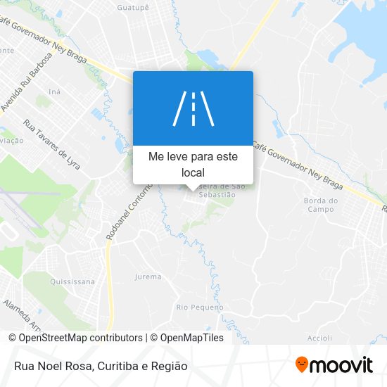 Rua Noel Rosa mapa