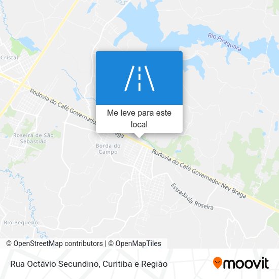 Rua Octávio Secundino mapa