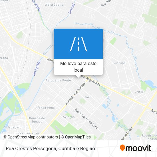 Rua Orestes Persegona mapa