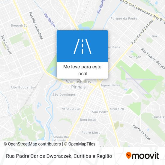Rua Padre Carlos Dworaczek mapa