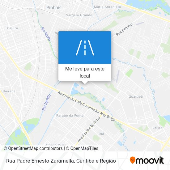 Rua Padre Ernesto Zaramella mapa