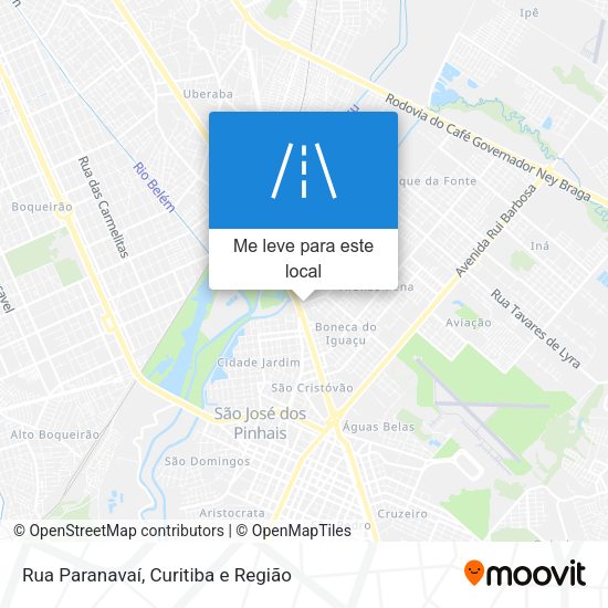 Rua Paranavaí mapa