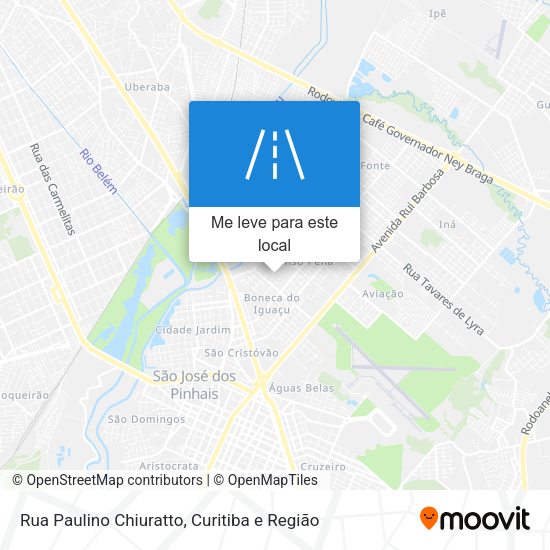 Rua Paulino Chiuratto mapa