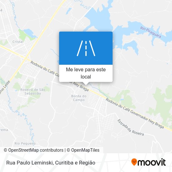 Rua Paulo Leminski mapa
