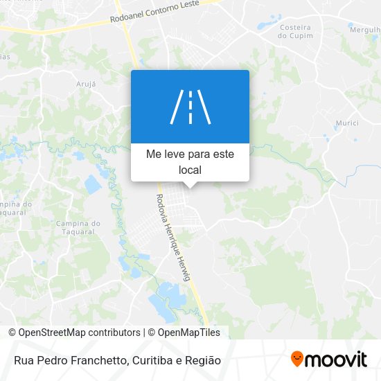 Rua Pedro Franchetto mapa
