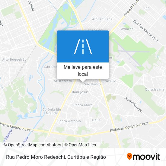 Rua Pedro Moro Redeschi mapa