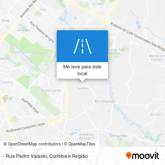 Rua Pedro Valaski mapa