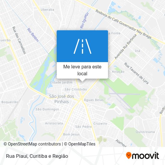 Rua Piauí mapa