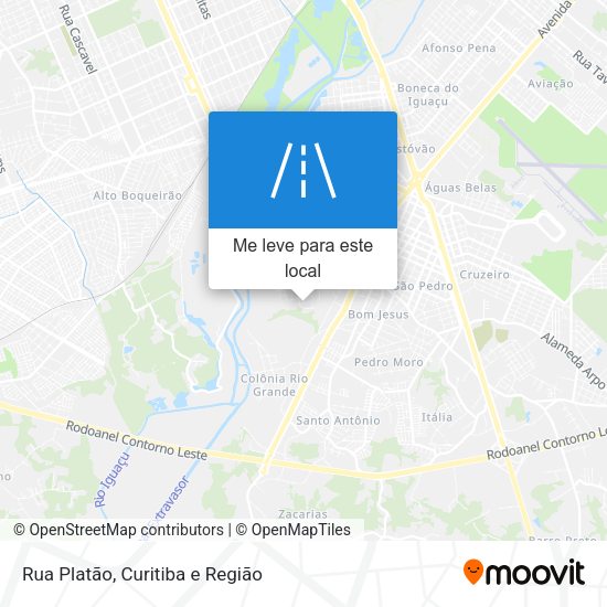 Rua Platão mapa