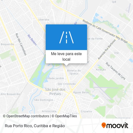Rua Porto Rico mapa