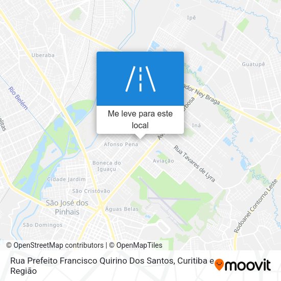 Rua Prefeito Francisco Quirino Dos Santos mapa