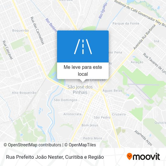 Rua Prefeito João Nester mapa