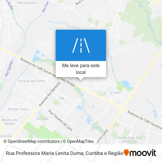 Rua Professora Maria Lenita Duma mapa