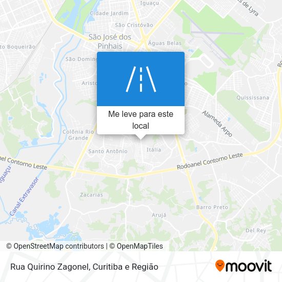 Rua Quirino Zagonel mapa