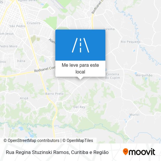 Rua Regina Stuzinski Ramos mapa