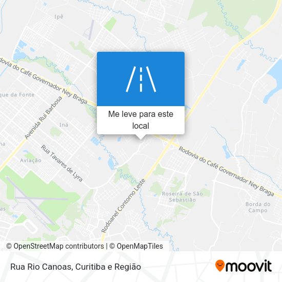 Rua Rio Canoas mapa