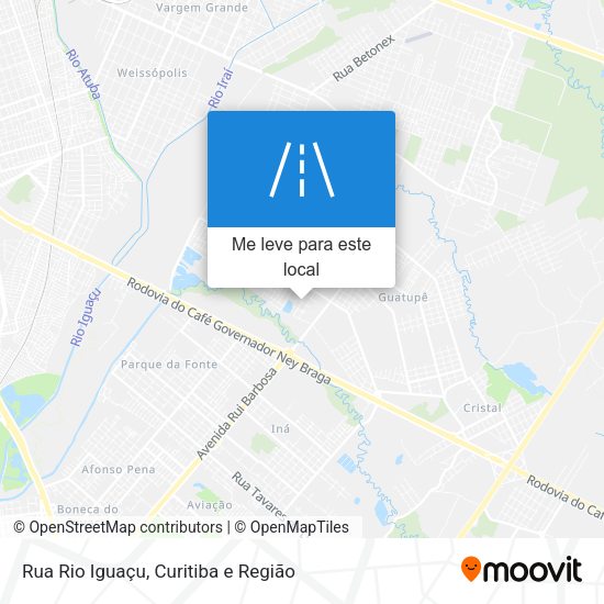 Rua Rio Iguaçu mapa