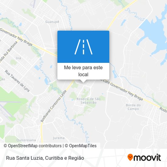 Rua Santa Luzia mapa