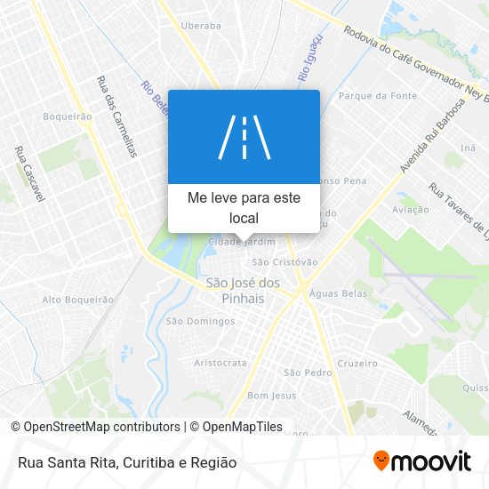 Rua Santa Rita mapa