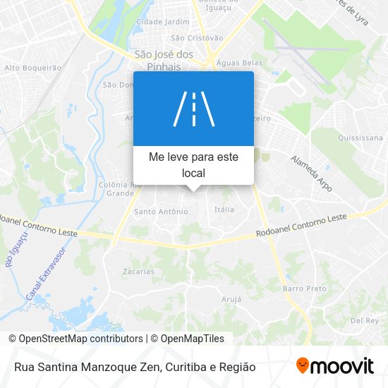 Rua Santina Manzoque Zen mapa