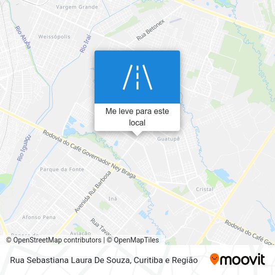 Rua Sebastiana Laura De Souza mapa