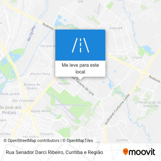 Rua Senador Darci Ribeiro mapa