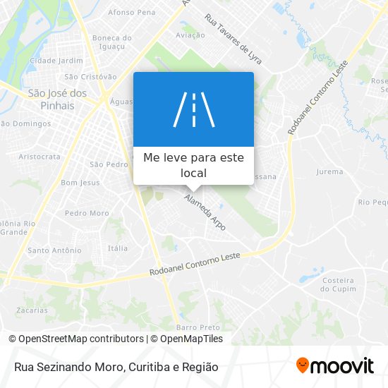 Rua Sezinando Moro mapa