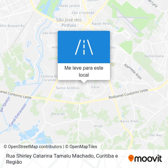 Rua Shirley Catarina Tamalu Machado mapa