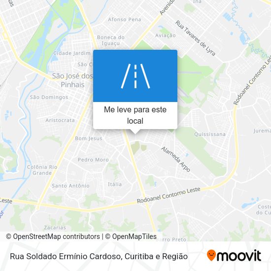 Rua Soldado Ermínio Cardoso mapa