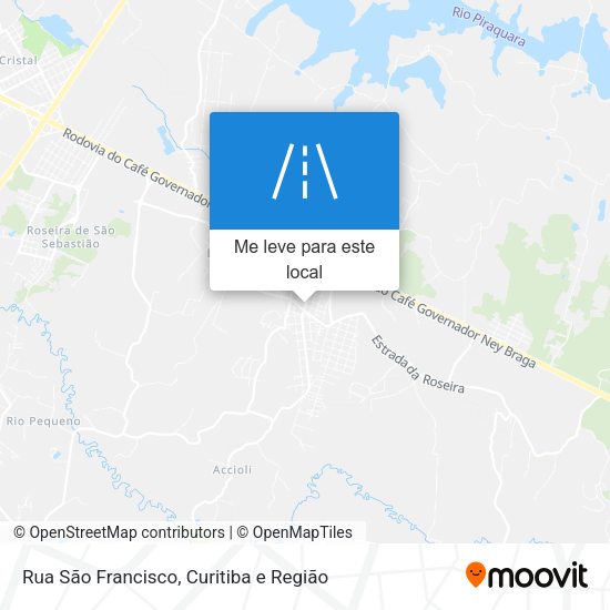 Rua São Francisco mapa