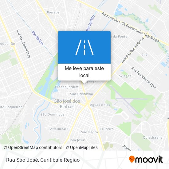 Rua São José mapa