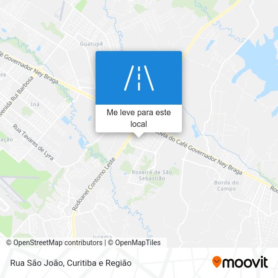 Rua São João mapa