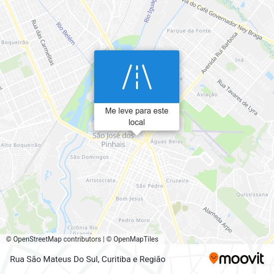 Rua São Mateus Do Sul mapa