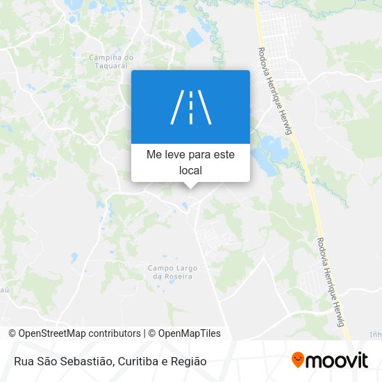 Rua São Sebastião mapa