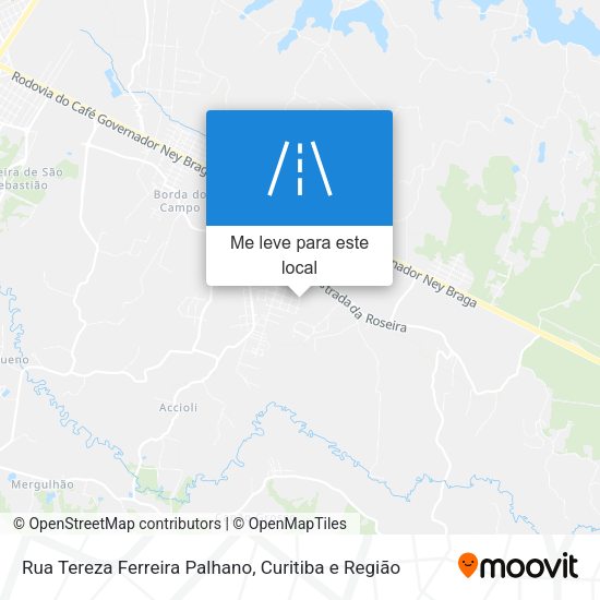 Rua Tereza Ferreira Palhano mapa