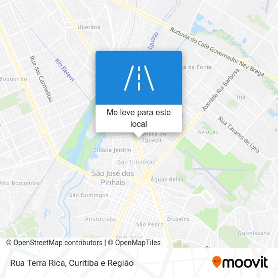 Rua Terra Rica mapa