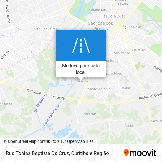 Rua Tobias Baptista Da Cruz mapa