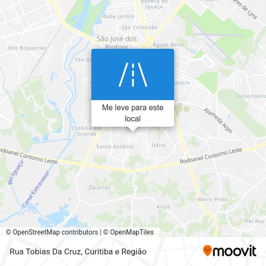 Rua Tobias Da Cruz mapa