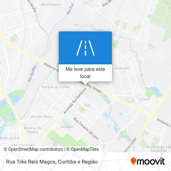 Rua Três Reis Magos mapa