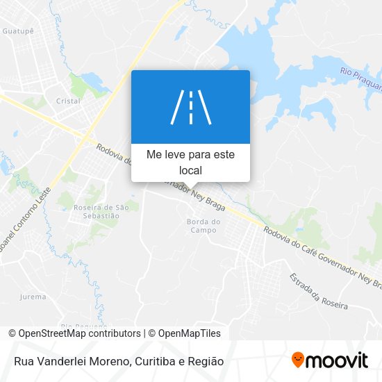 Rua Vanderlei Moreno mapa
