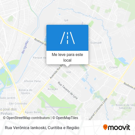 Rua Verônica Iankoski mapa
